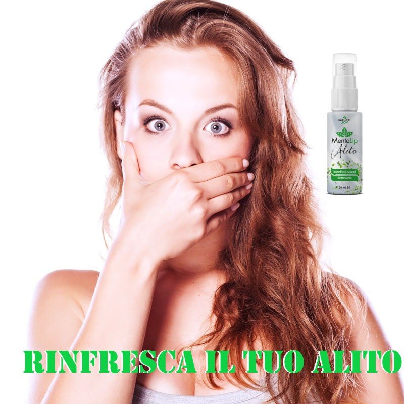 Mentalip Alito Spray Naturale Anti - Alitosi al Tea Tree – Freschezza Immediata - Bioniva