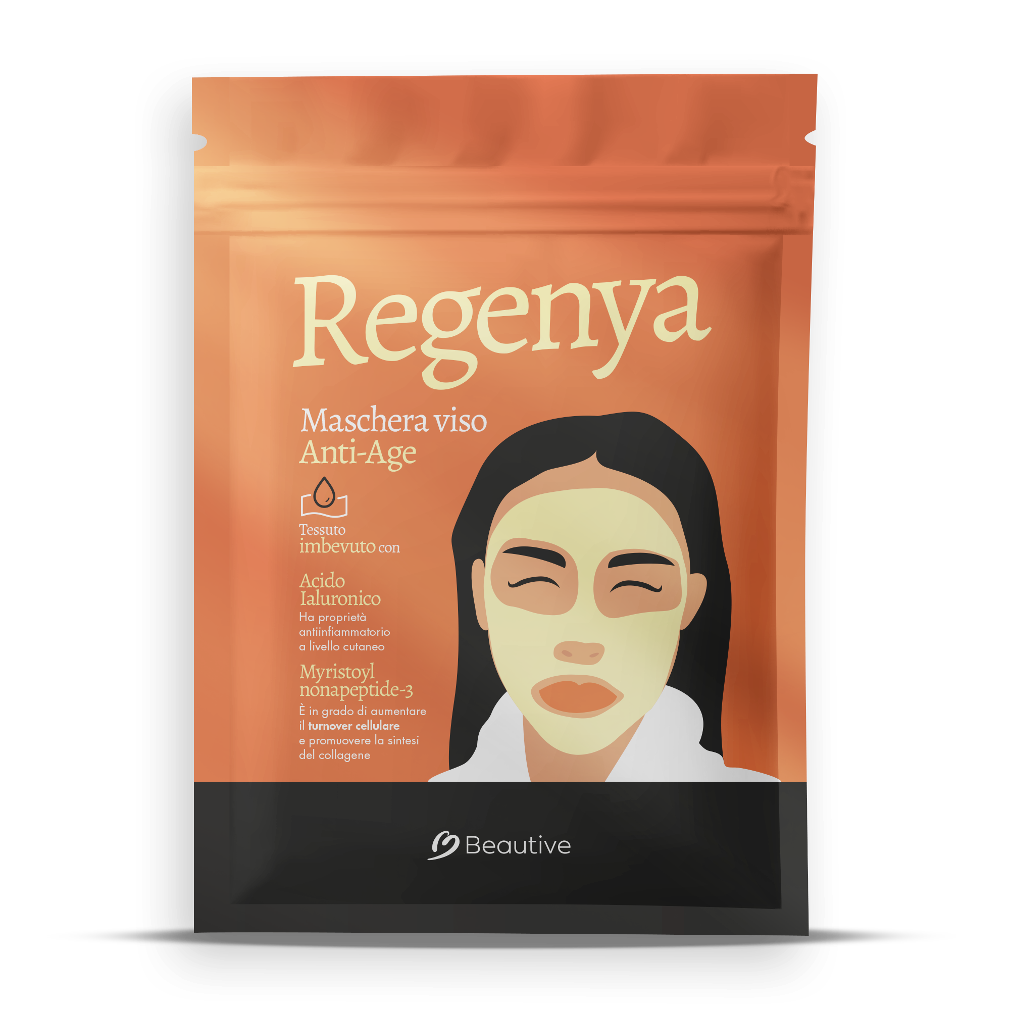 Regenya Maschera Viso ai Peptidi Anti-Age in Bamboo – Idrata & Rassoda