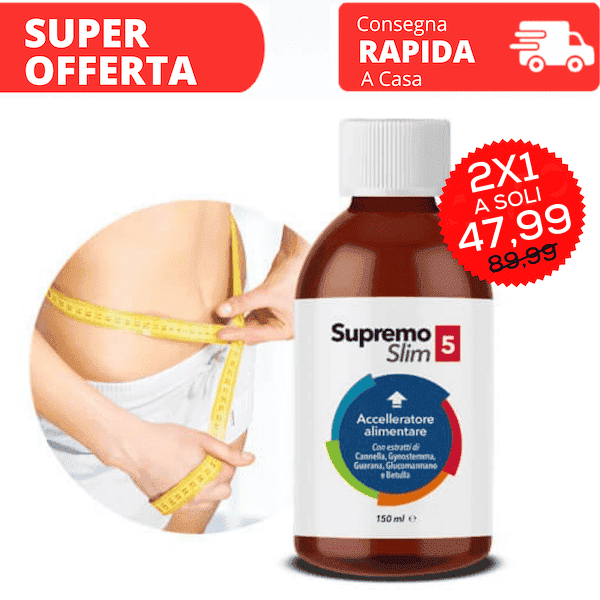 Supremo Slim 5 – Integratore Naturale Metabolismo e Drenaggio