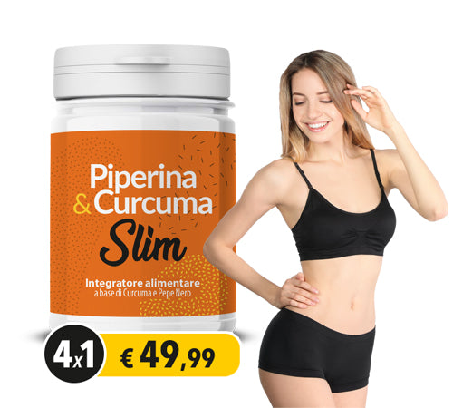 Piperina e Curcuma Slim – Integratore Naturale Dimagrante e Detox