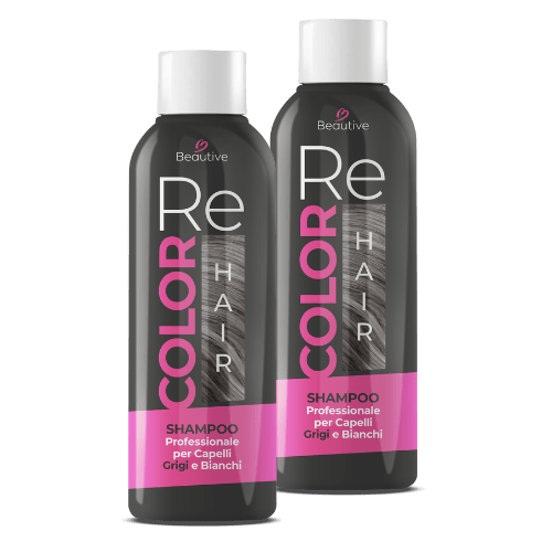 ReColor Hair Shampoo per Capelli Grigi e Bianchi al Carbone Vegetale - Bioniva